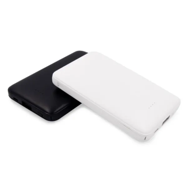 Presley Power bank 5000 mAh with integrated cables, adapter included black