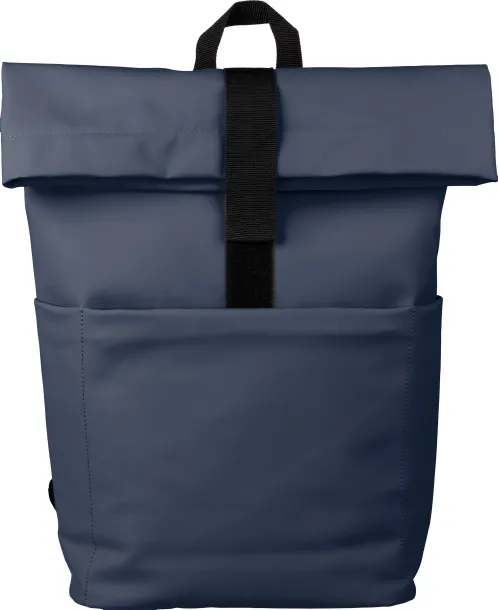 SENTA PU leather backpack Plava