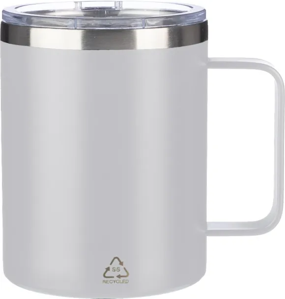 RENATE Stainless steel double-walled mug (300 ml) Bijela