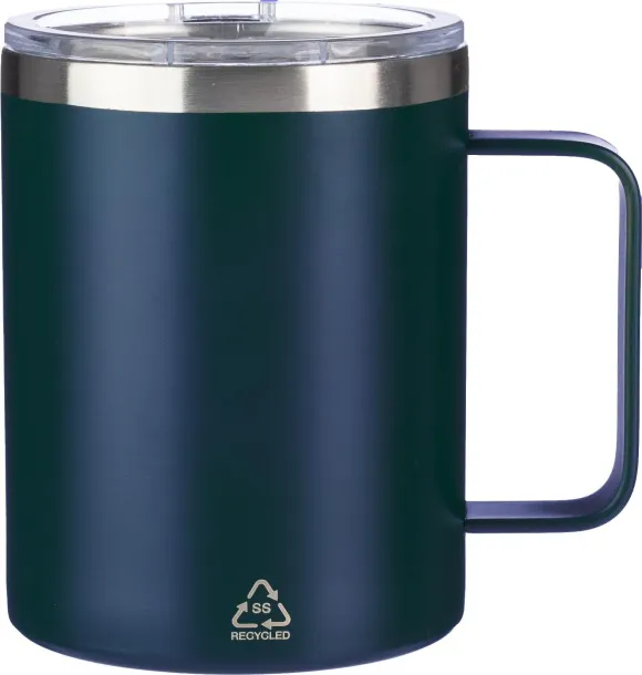 RENATE Stainless steel double-walled mug (300 ml) Plava