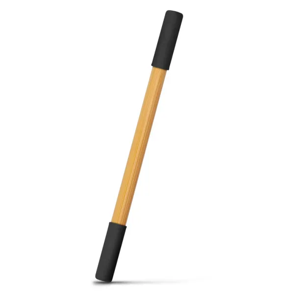 Mikayla Bamboo ball pen 2 in 1, "infinity" pencil Crna