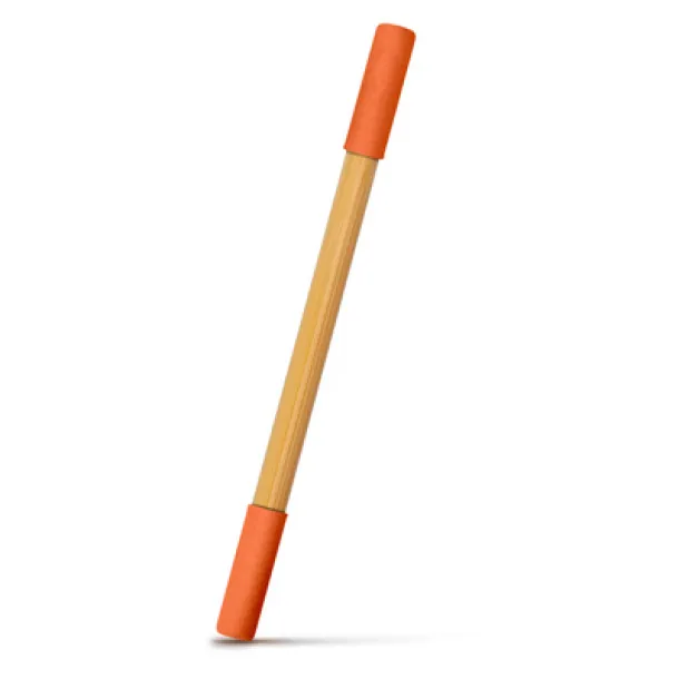 Mikayla 2u1 beskonačna i kemijska olovka od bambusa Narančasta