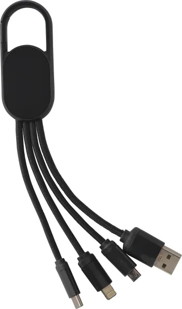 Idris 4-in-1 Charging cable set  Crna