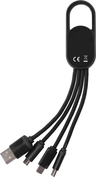 Idris 4-in-1 Charging cable set  Crna