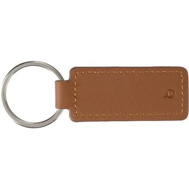  Keyring made from apple leather brown