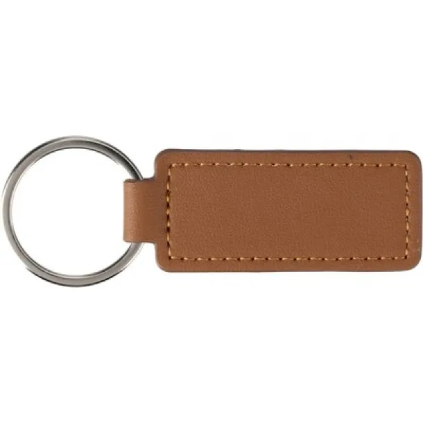  Keyring made from apple leather brown