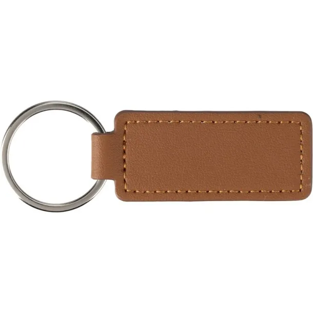  Keyring made from apple leather brown