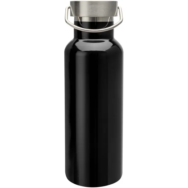 Thor 500 ml RCS certified recycled stainless steel water bottle Solid black