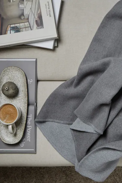 VINGA Moulton GRS RPET blanket - Vinga grey 18-5204 TPG