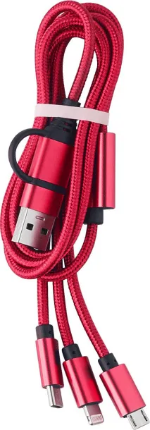 Leif Nylon charging cable  Crvena