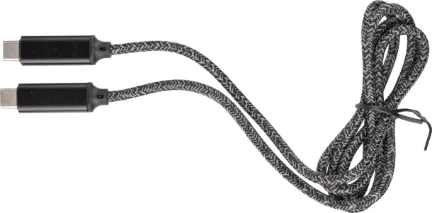 Claudia Nylon fabric charging cable 65W  Bijela