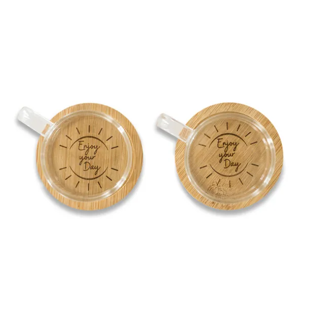 LIBERIKA set of 2 glass cups Transparent