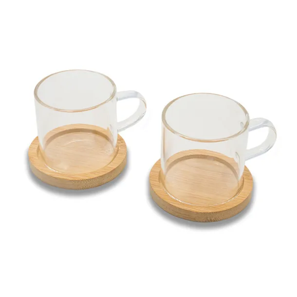 LIBERIKA set of 2 glass cups Transparent