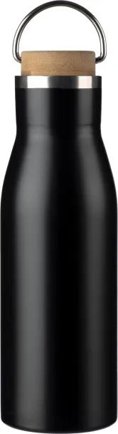 ALINE boca od recikliranog nehrđajućeg čelika, 500 ml Crna