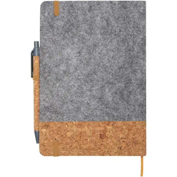 Veronica A5 hard cover notebook Grey Natural