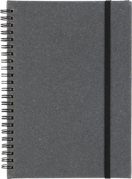 EGON Recycled leather notebook A5 black