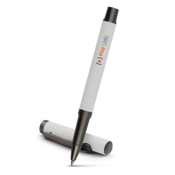 Geraldine gel kemijska olovka s poklopcem Bijela