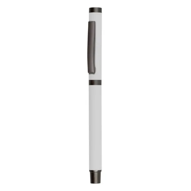 Geraldine Gel ball pen with cap white