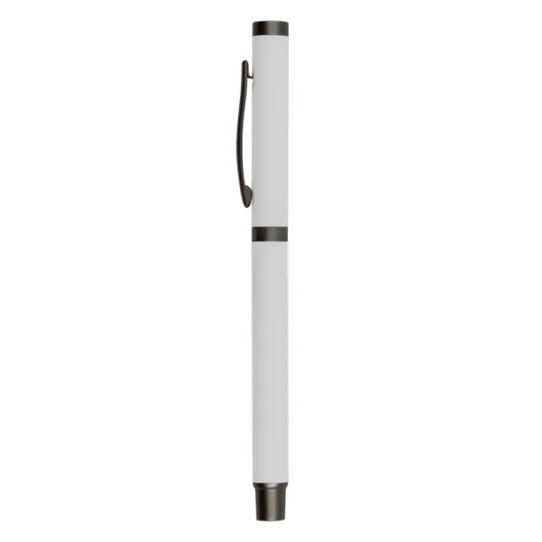 Geraldine Gel ball pen with cap white