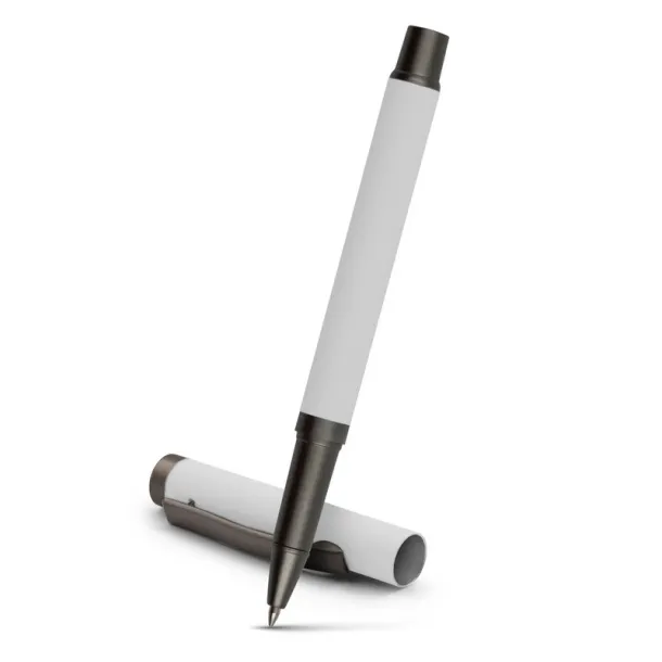 Geraldine Gel ball pen with cap Bijela