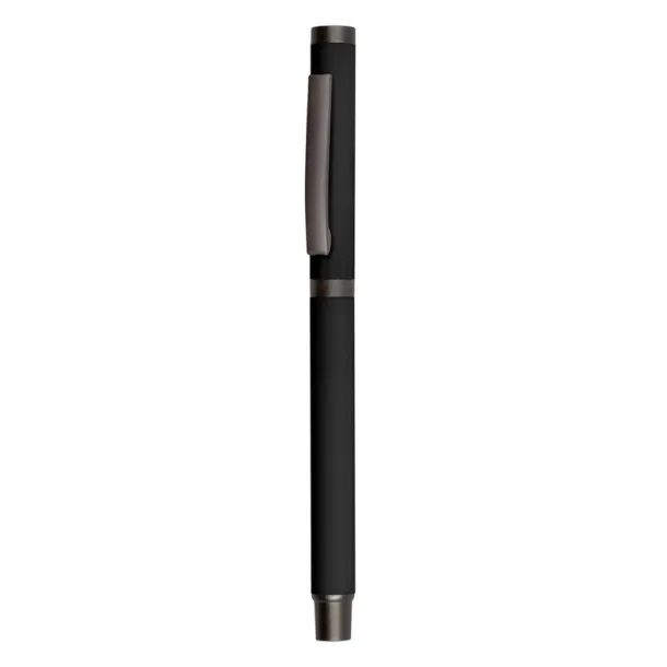 Geraldine Gel ball pen with cap black