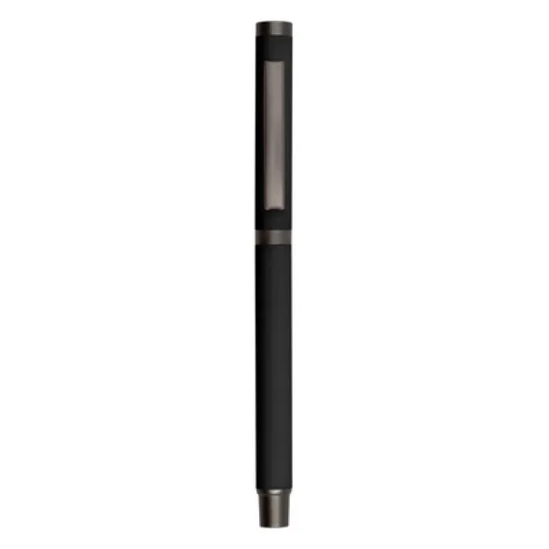 Geraldine Gel ball pen with cap black