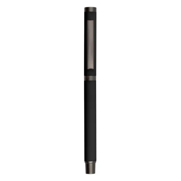 Geraldine Gel ball pen with cap black