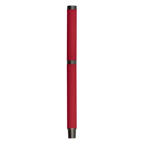 Geraldine Gel ball pen with cap red