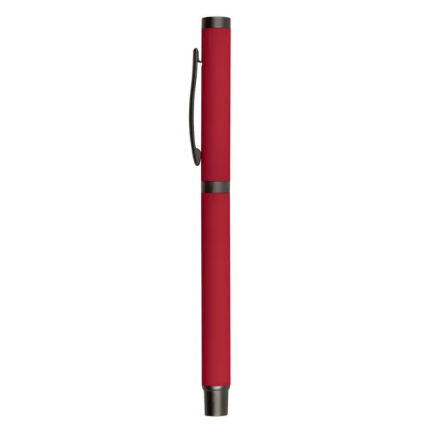 Geraldine Gel ball pen with cap Crvena