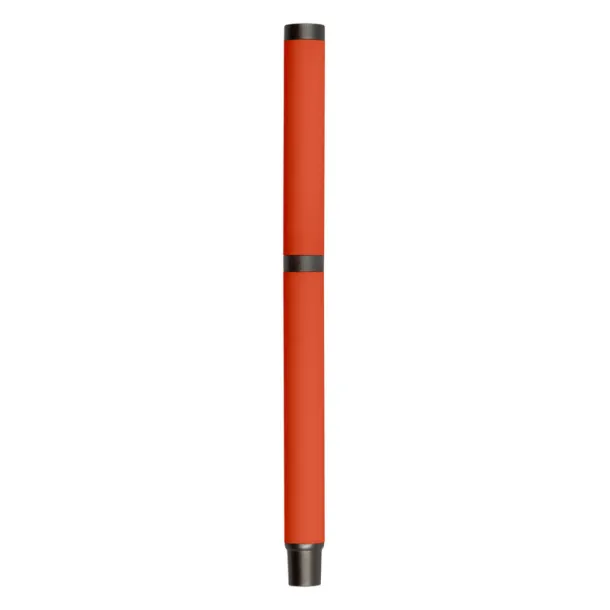 Geraldine Gel ball pen with cap orange