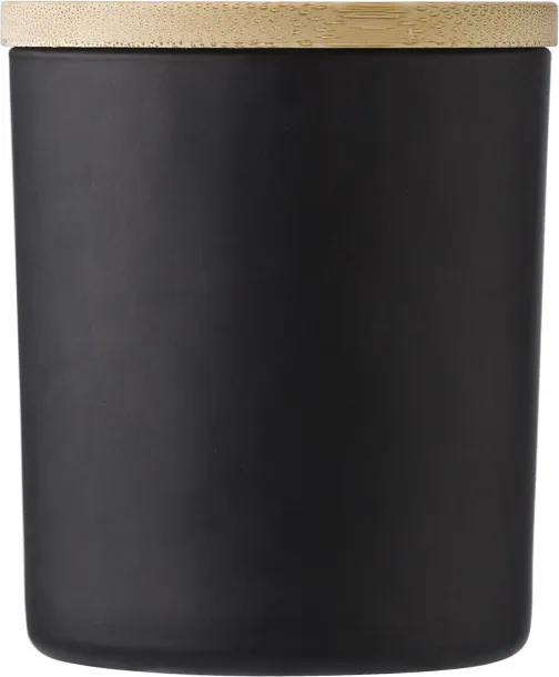 Josiah Glass candle  black