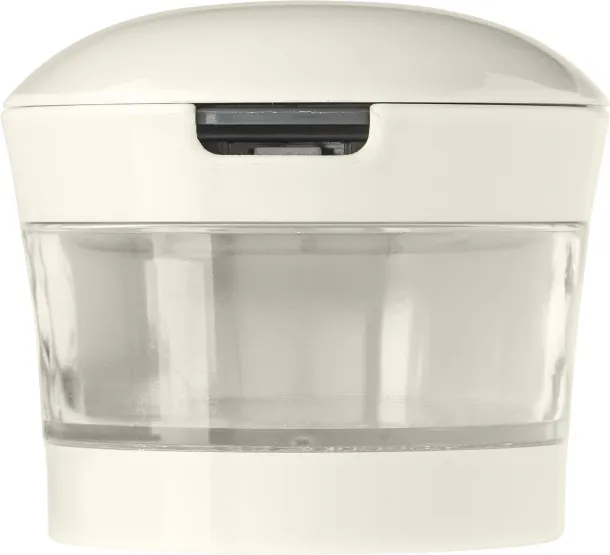 ROSSETTA Rezač češnjaka od plastike s nehrđajućim čelikom Bijela