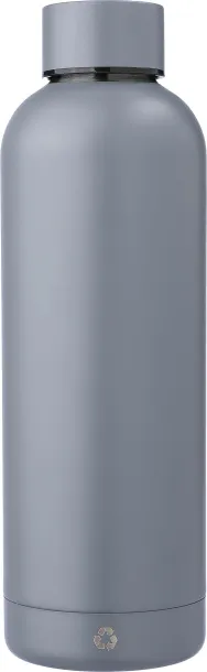 ISAIAH Recycled stainless steel bottle grey