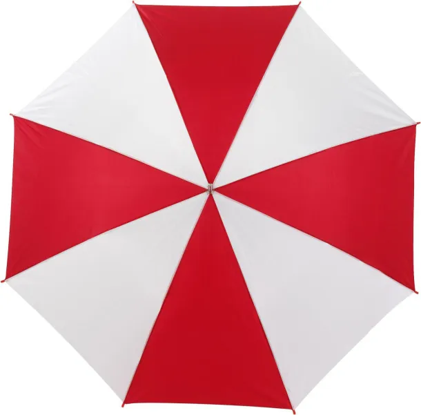  Polyester (190T) umbrella Russell Crvena Bijela