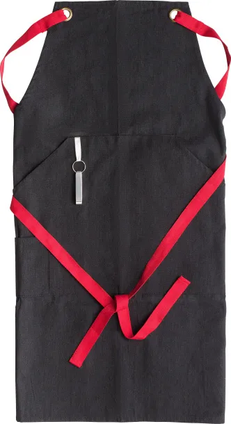 LIANA Polyester and cotton apron Crvena