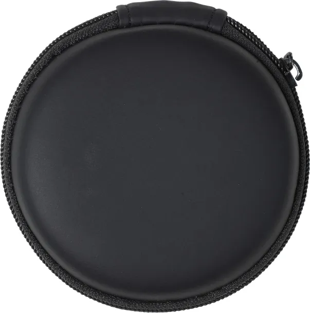 Aria ABS pouch with earphones Aria Crna