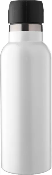 ELAINE Stainless steel double-walled drinking bottle 500 ml white