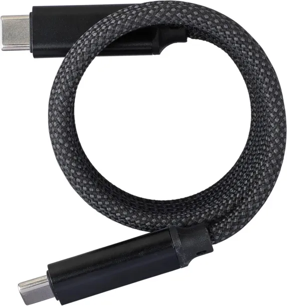 Janet Nylon charging cable  Crna