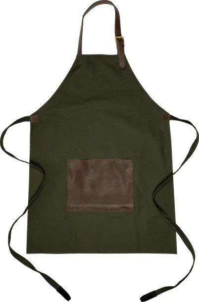 Maria Canvas apron (450 gsm) Zelena