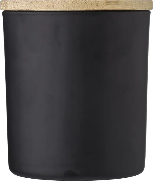 Lucas Glass candle  black