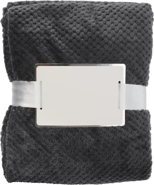 Nikolai Flannel fleece (230 gr/m²) blanket  Siva
