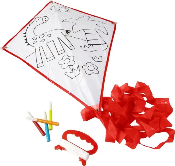 LINA Polyester (190T) kite Crvena