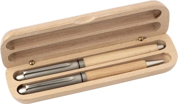 Oliviero Beechwood writing set