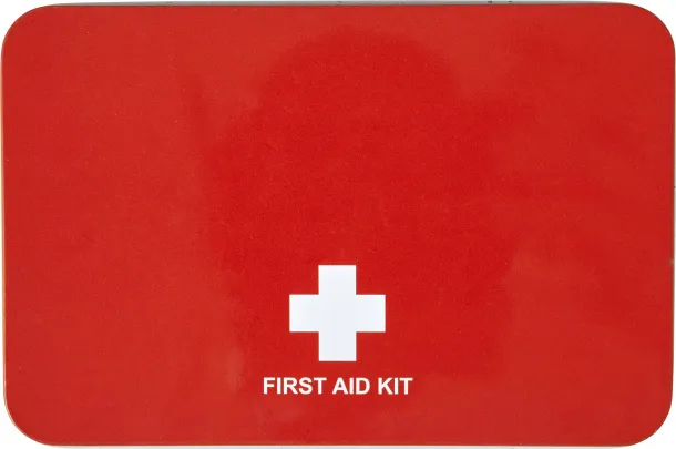 HASSIM Metal tin first aid kit Crvena