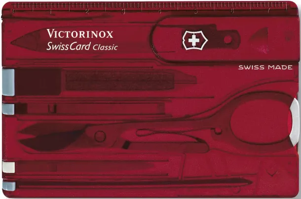  Nylon Victorinox SwissCard Classic višenamjenski alat - Victorinox Crvena
