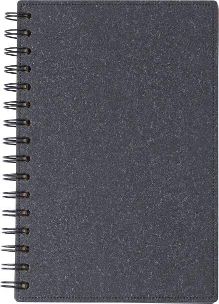 CALEB Recycled carton hardcover notebook black