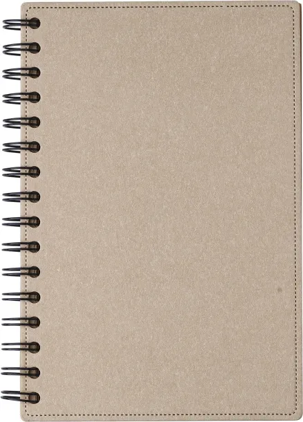 CALEB Recycled carton hardcover notebook brown