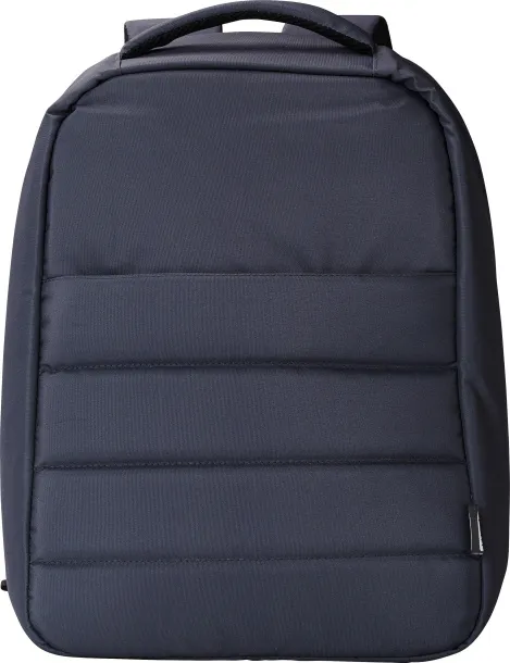 Calliope rPET polyester (300D) anti-theft laptop backpack  Plava
