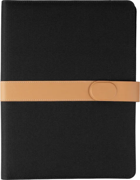 SVEN rPET foldable portfolio A4 Crna