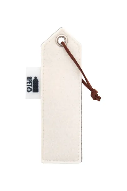 CreaFelt Mark custom RPET bookmark White Grey